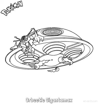 Free printable Orbeetle Gigantamax Coloring Page - Free Printable Pokemon Coloring Sheets coloring page